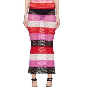 Sinead Gorey Women's Red Panelled Maxi Skirt